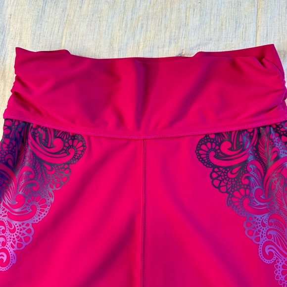 PrAna Avalon Swim Skirt Cover Up Bright Pink UPF 50+ Size Medium - Picture 8 of 16